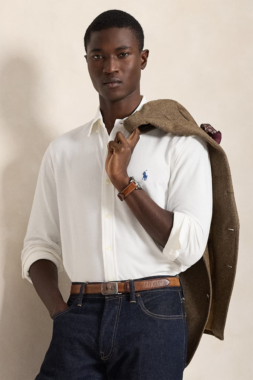 Polo Ralph Lauren Overhemd Featerweight Wit