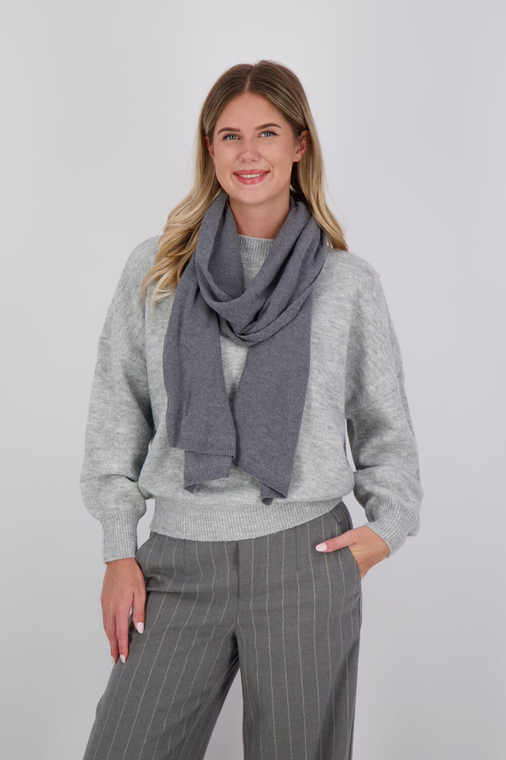 Bomont Cassy scarves cashmere blend Grijs