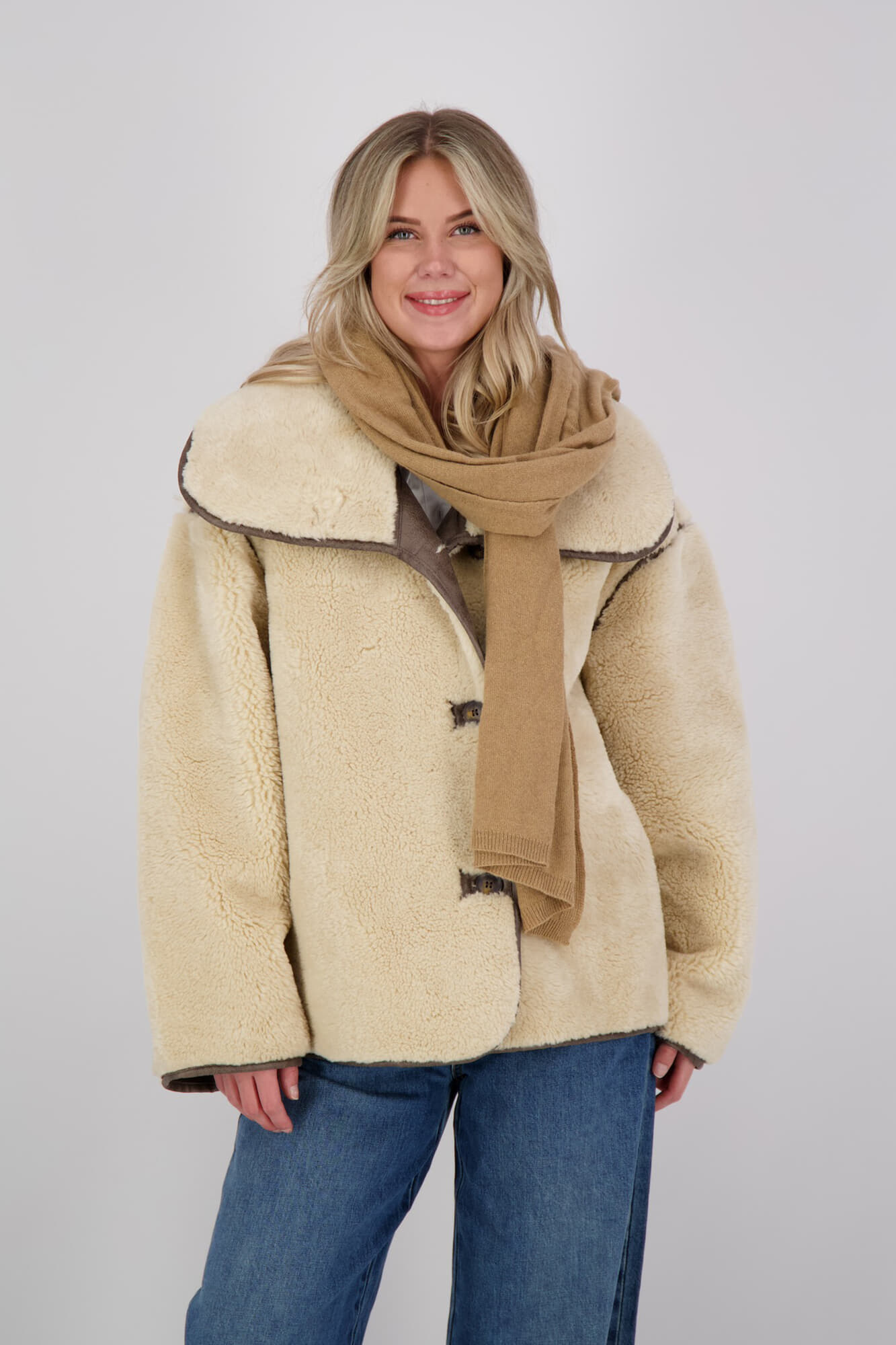 Bomont Cassy scarves cashmere blend Oker