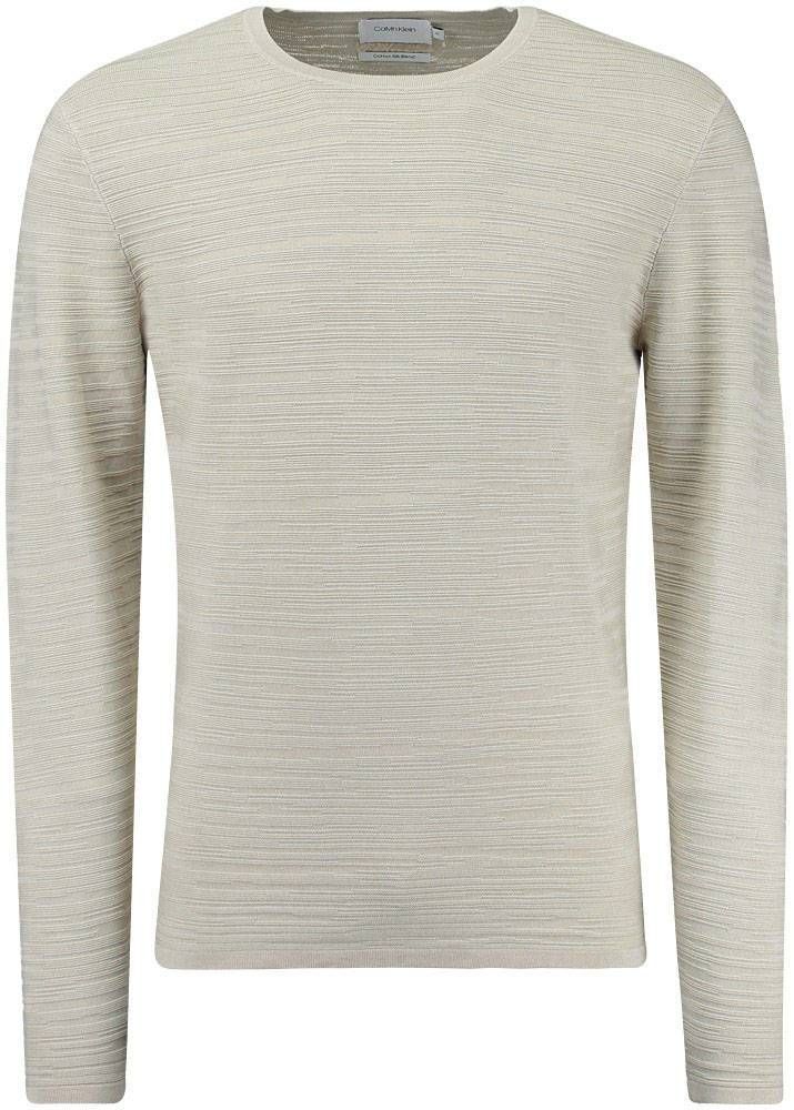 garment dyed texture sweater Beige