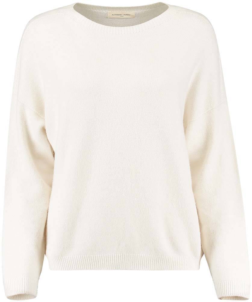 Bomont Sweater Viscose Wit Pullovers Gratis bezorging Bomont