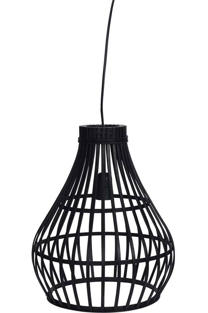 Bomont Lamp bamboe 32x39cm zwart Zwart | bezorging - Bomont.nl