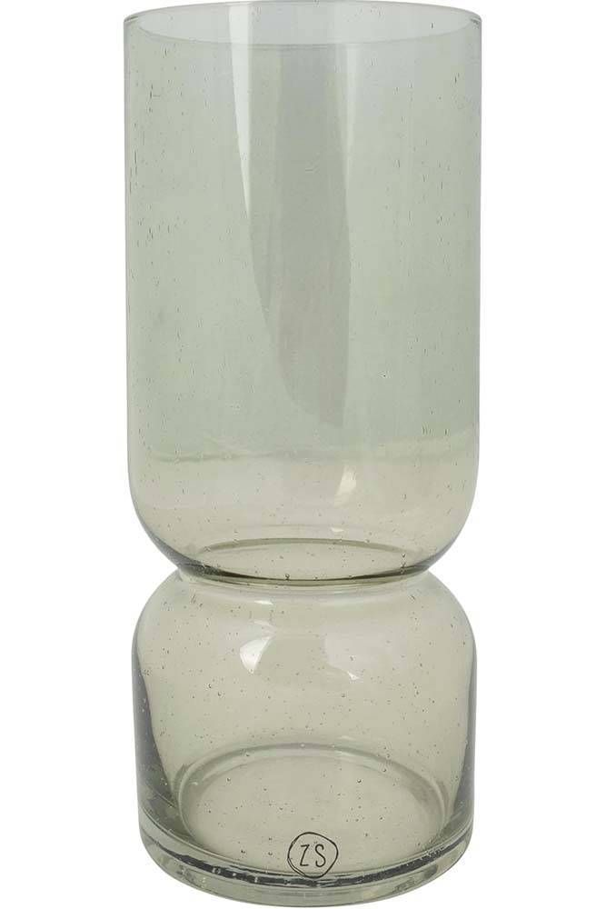 minstens Collega China Zusss Glazen vaas met bubbeltjes S Olijfgroen Groen Bloempotten & Vazen |  Gratis bezorging - Bomont.nl
