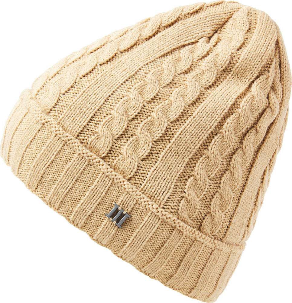 ERRIC | Cable knitted beanie Beige