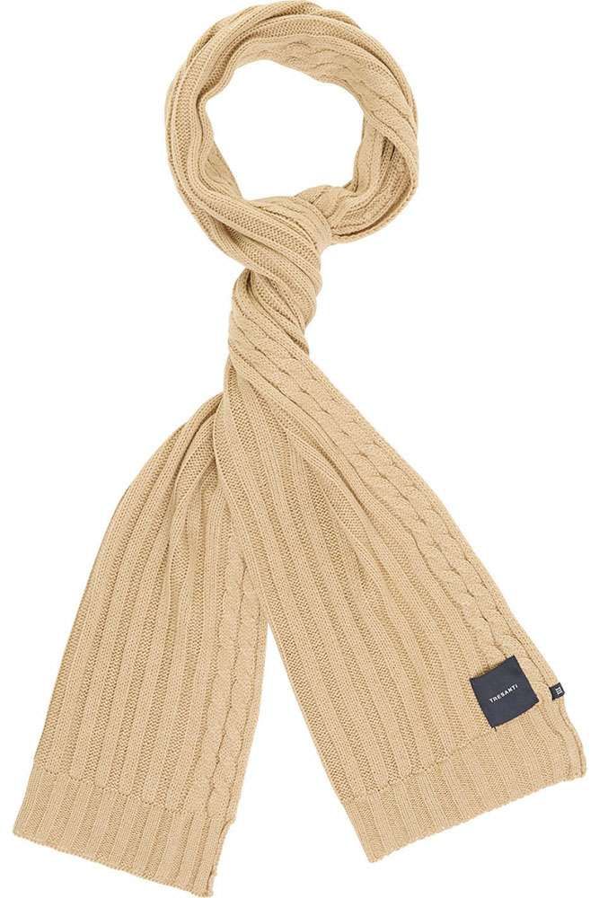 ELDOR | Cable knitted scarf Beige