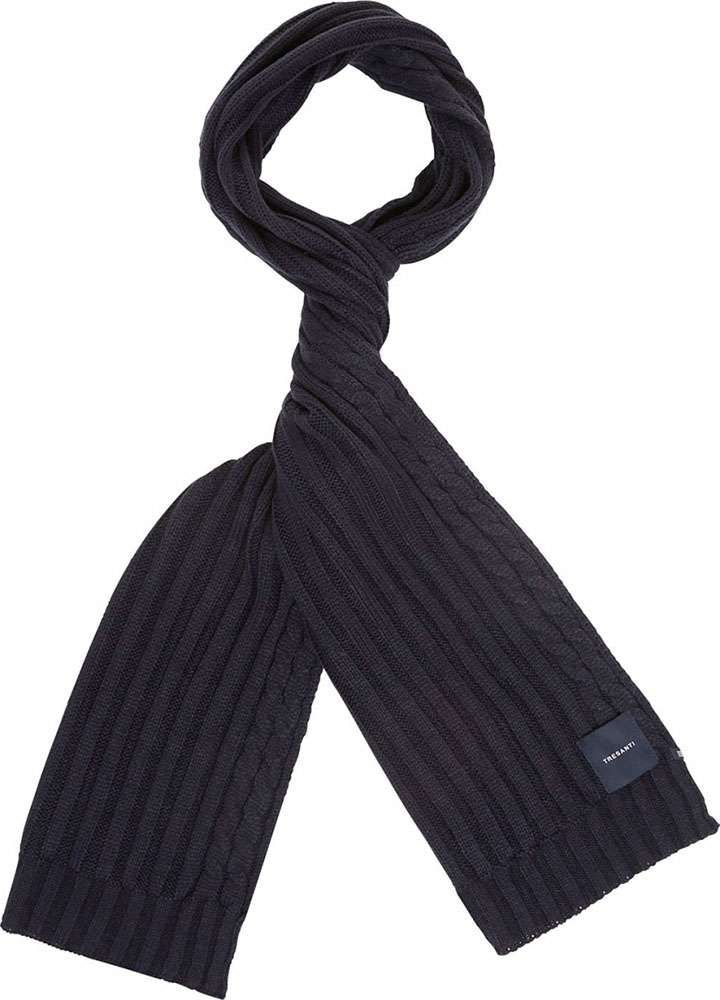 ELDOR | Cable knitted scarf Blauw