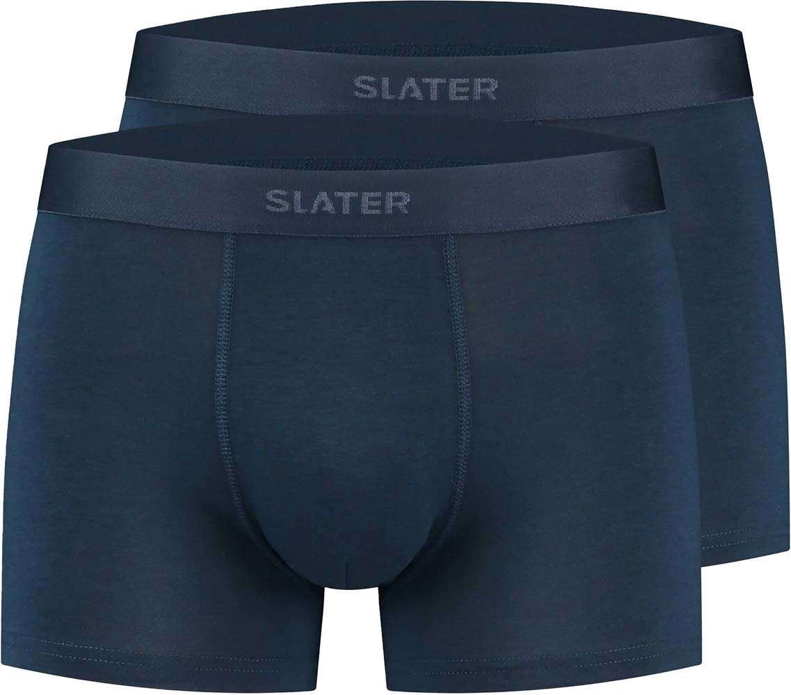 Slater BAMBOO 2 pack boxer short Blauw Ondergoed Gratis