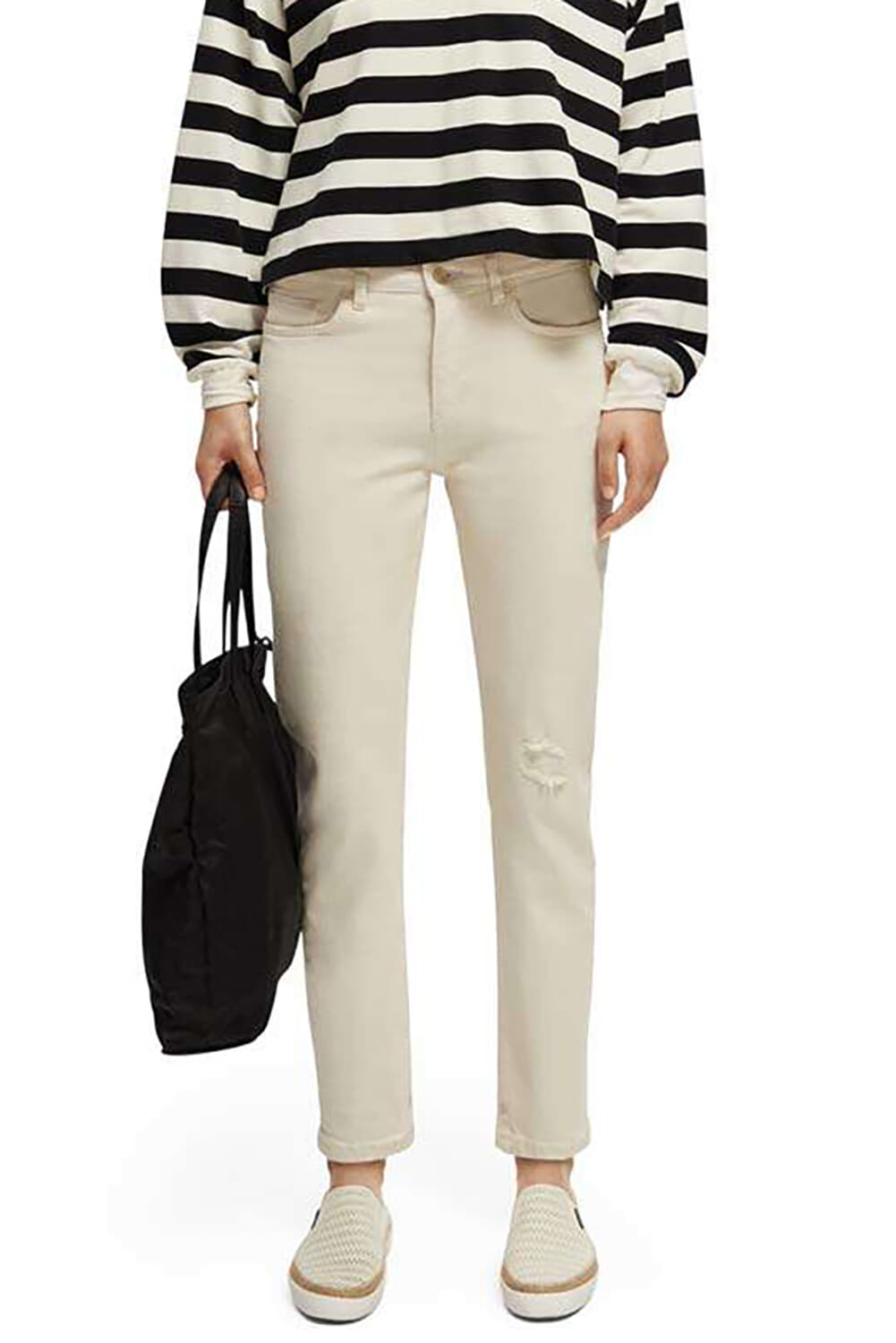 Scotch & Soda High Five slim fit jeans Forget me Off White