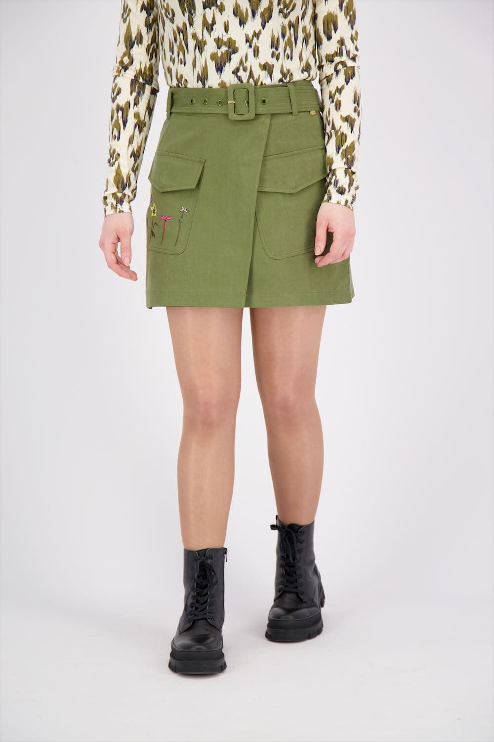 Scotch & Soda Parka skirt Army