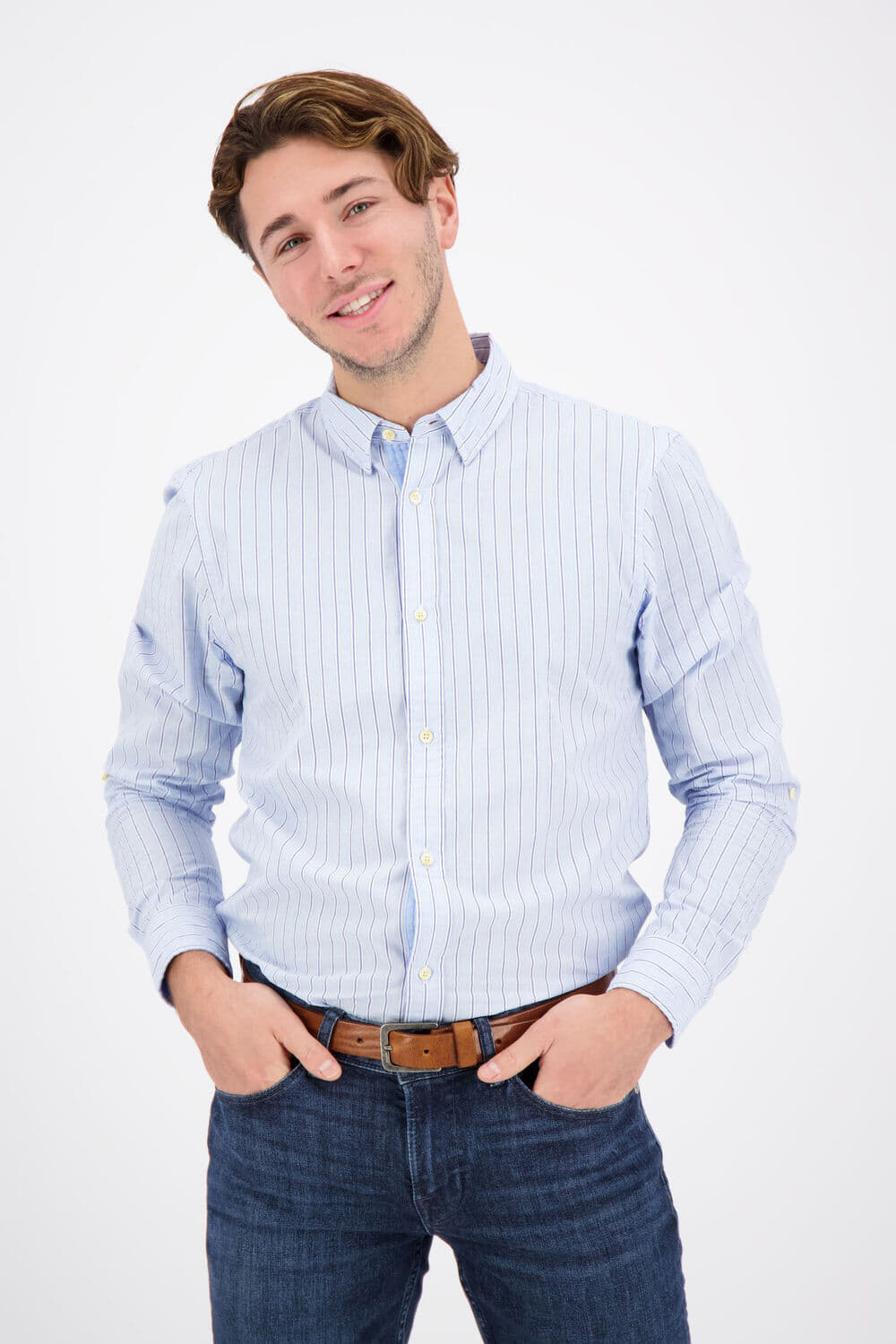 Scotch & Soda Regular-Fit poplin shirt with sleev Multi
