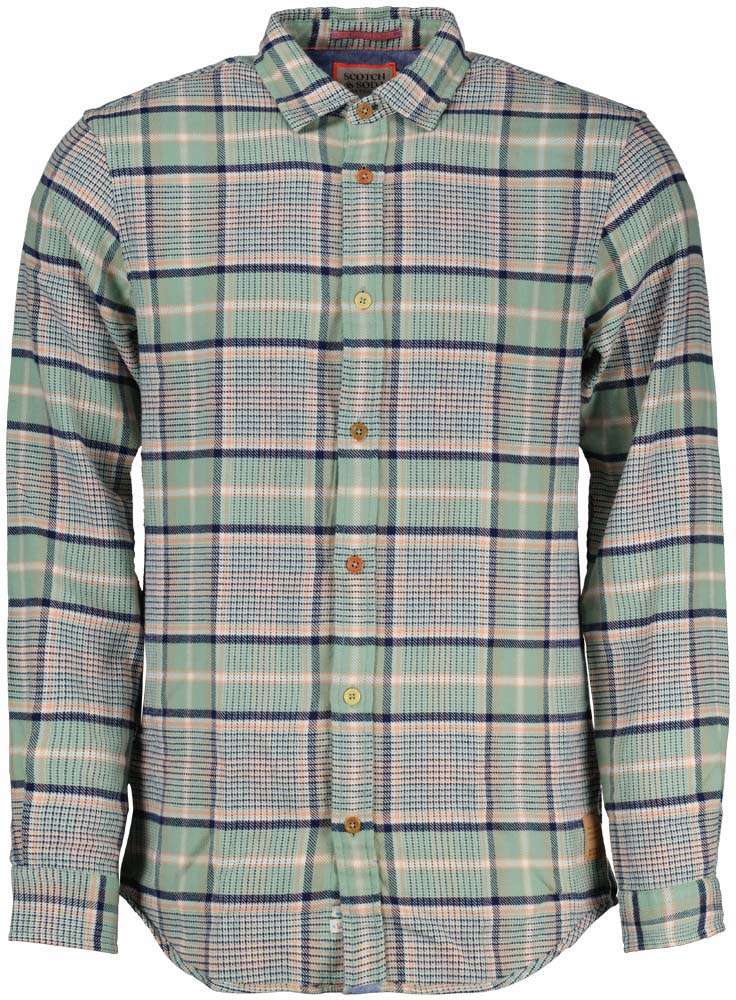 Scotch & Soda Regular-Fit Checked Flannel Shirt Multi