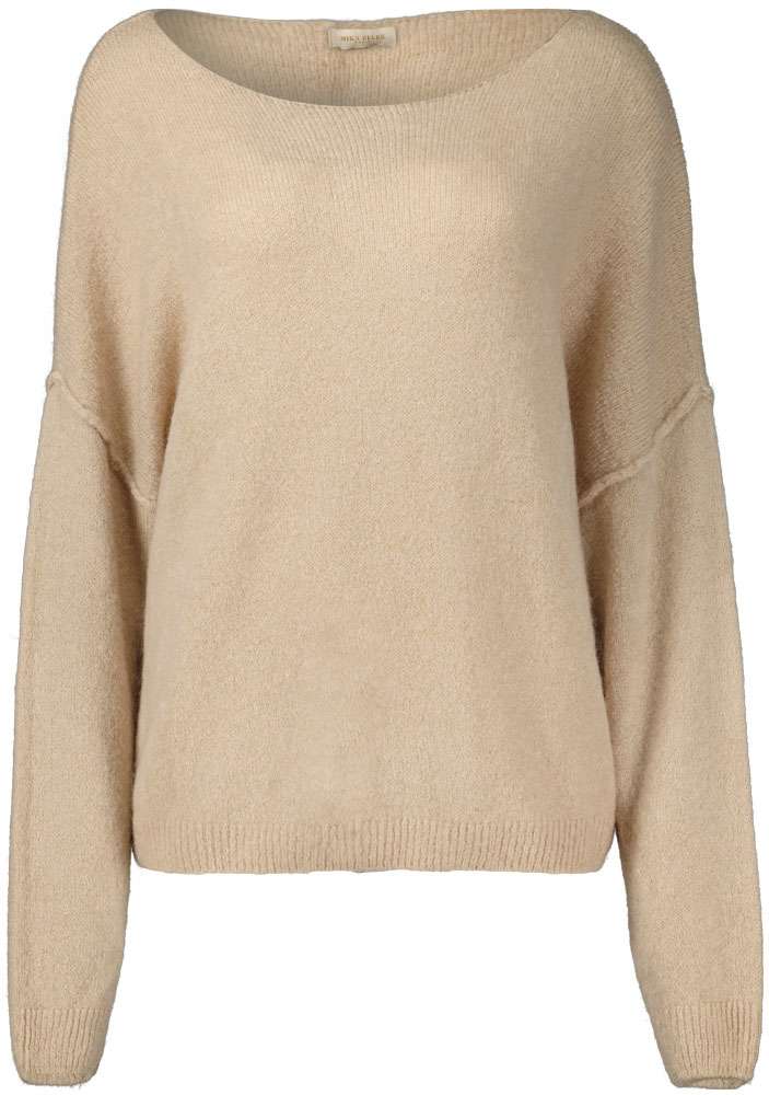 Bomont Pullover Mik Mohair Beige Pullovers Gratis bezorging