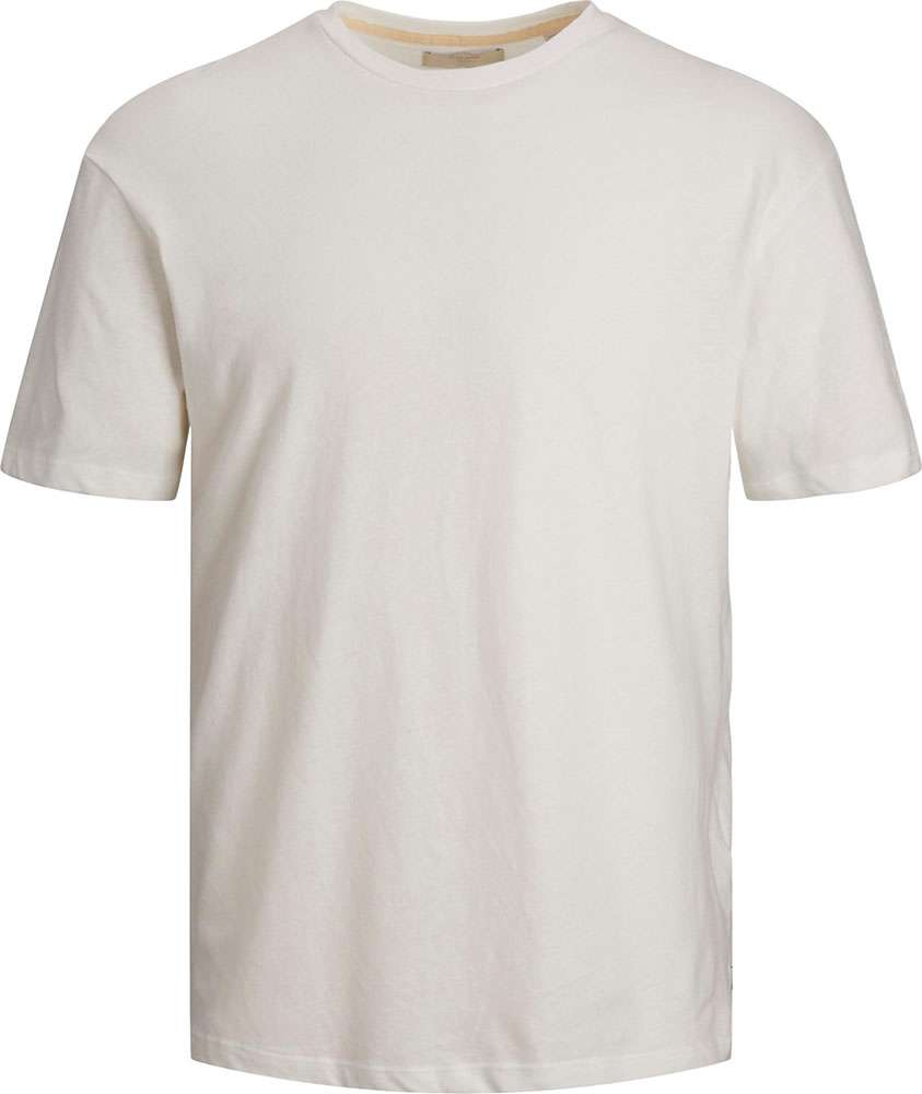Jack & Jones jprcc soft linen tee crew z Wit