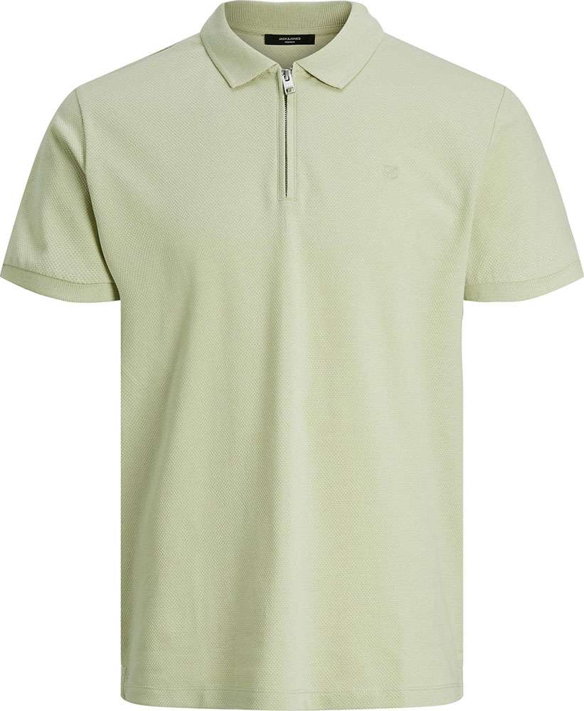 Jack & Jones jprblascott zip ss polo Groen