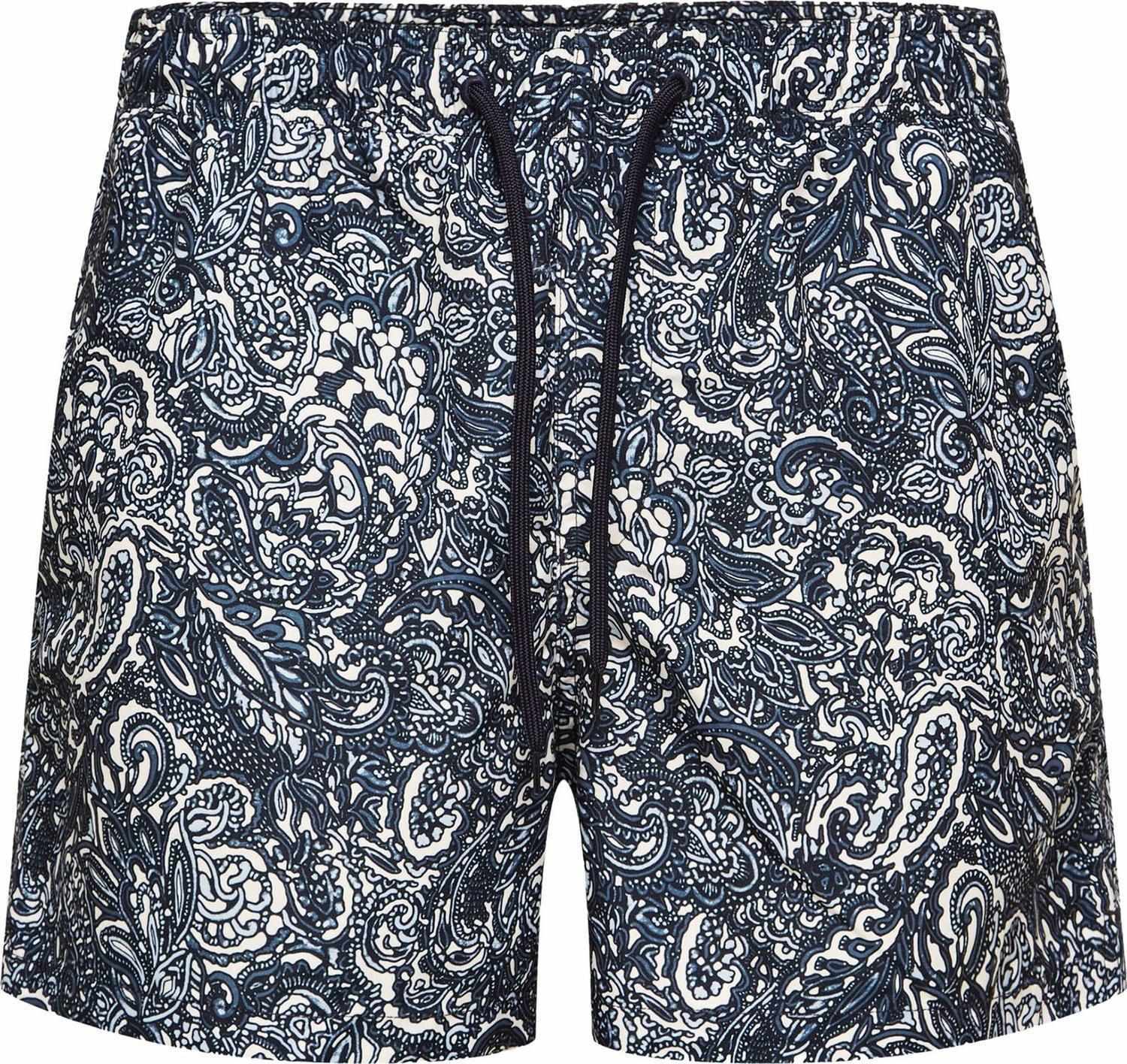 Selected Homme slhdane aop swimshort Blauw