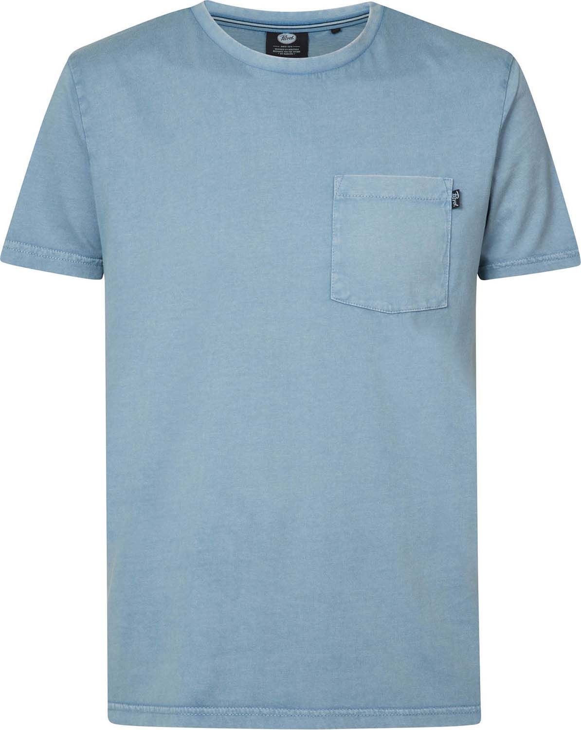 t-shirt ss-r neck vj Blauw