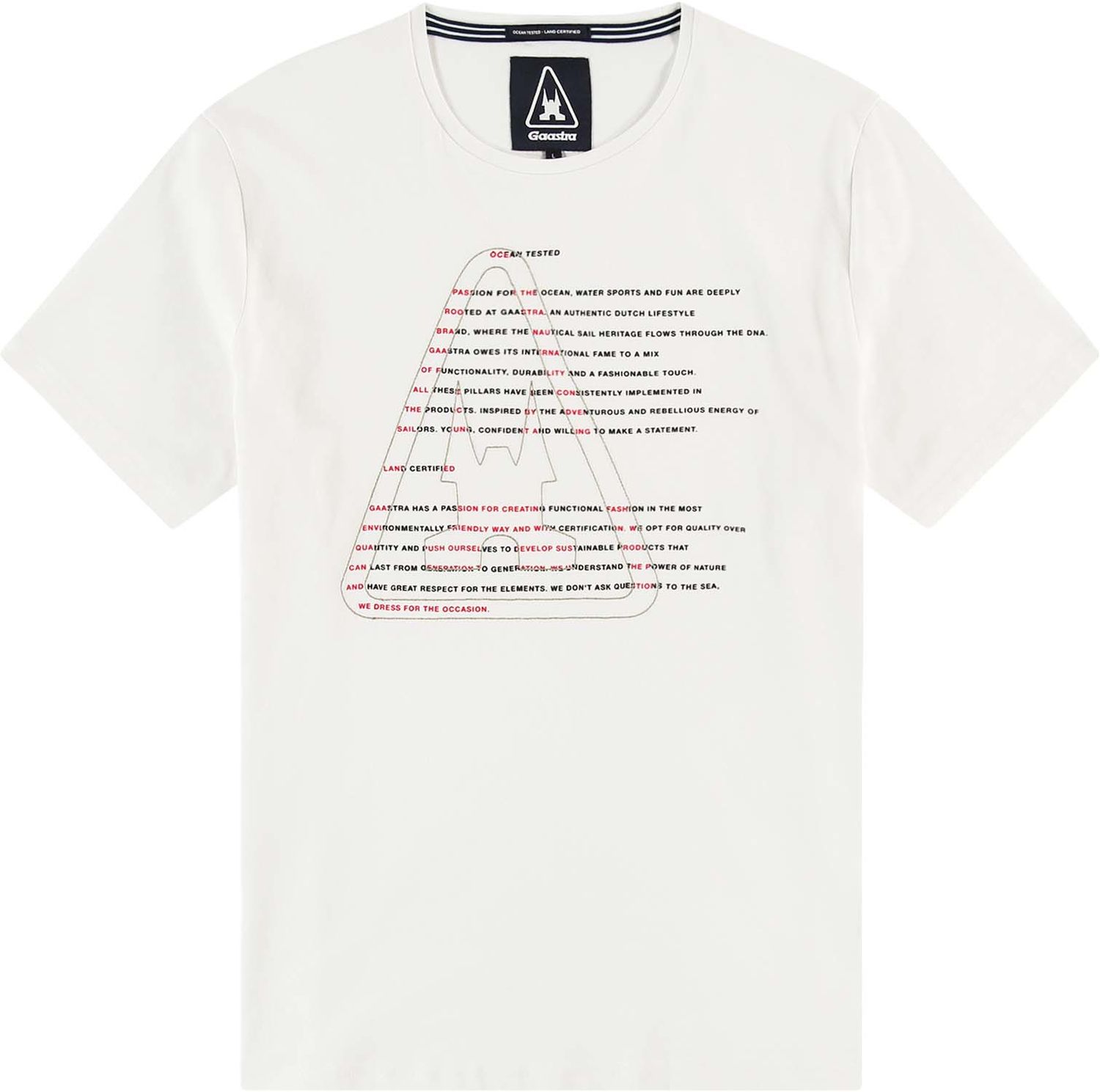 Gaastra warp tee Wit