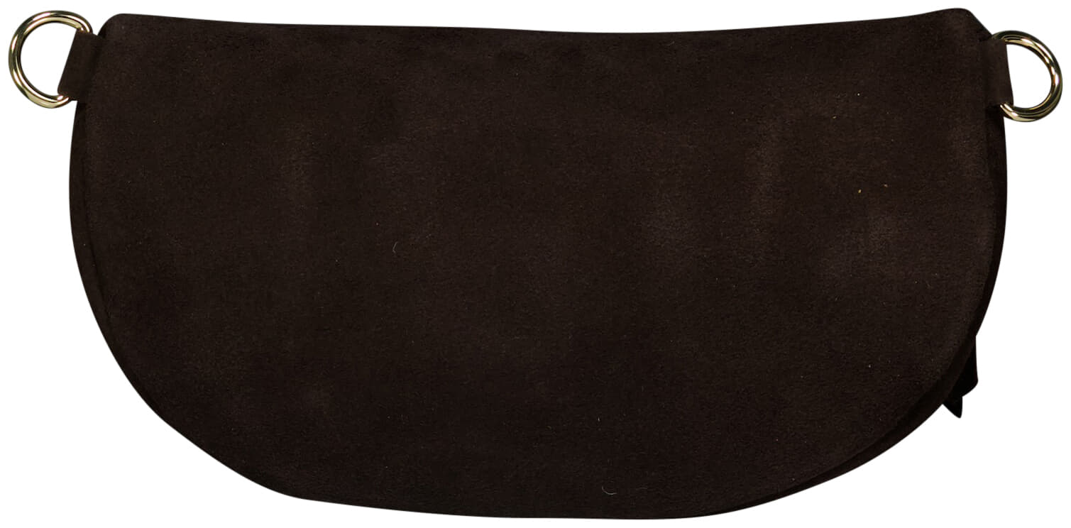 Bomont Heuptas Zoey large suede Donker Bruin