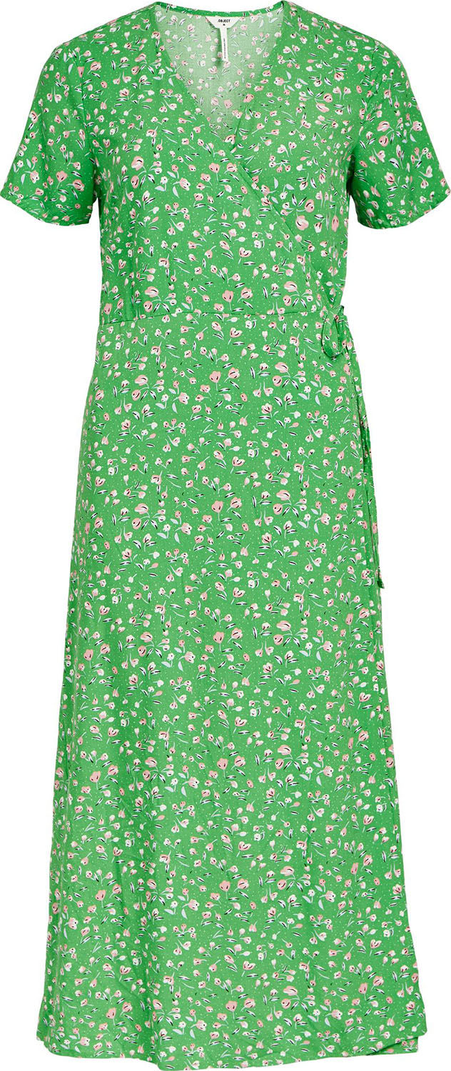 Object Obj Ema elise SS long wrap dress Lime