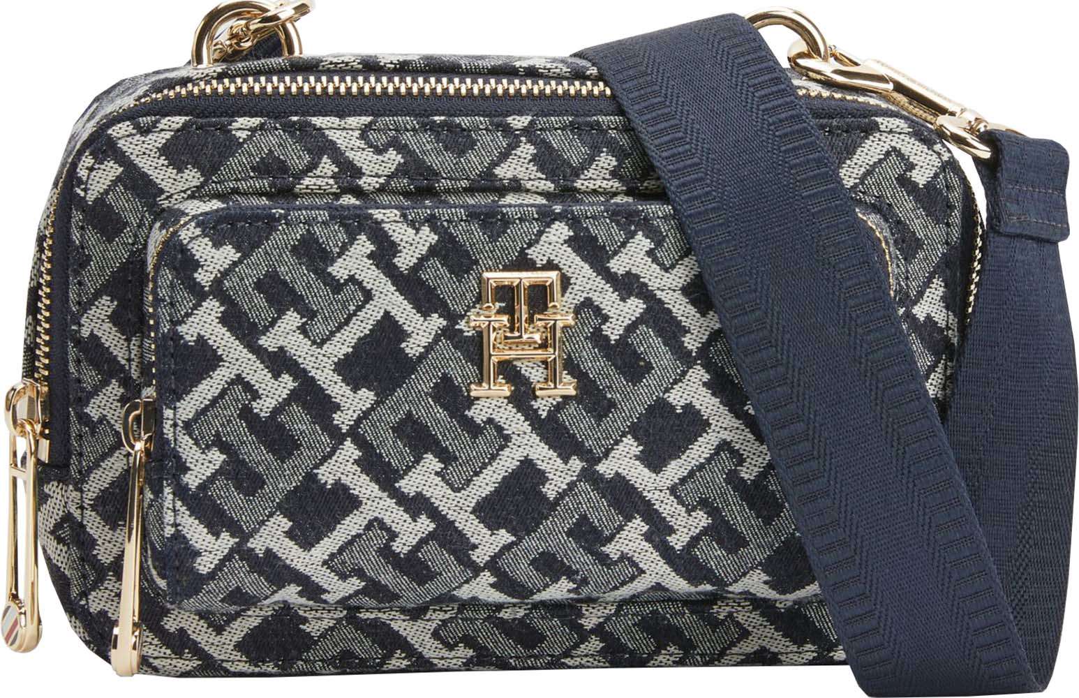 Tommy Hilfiger Iconic tommy camara bag denim Blauw