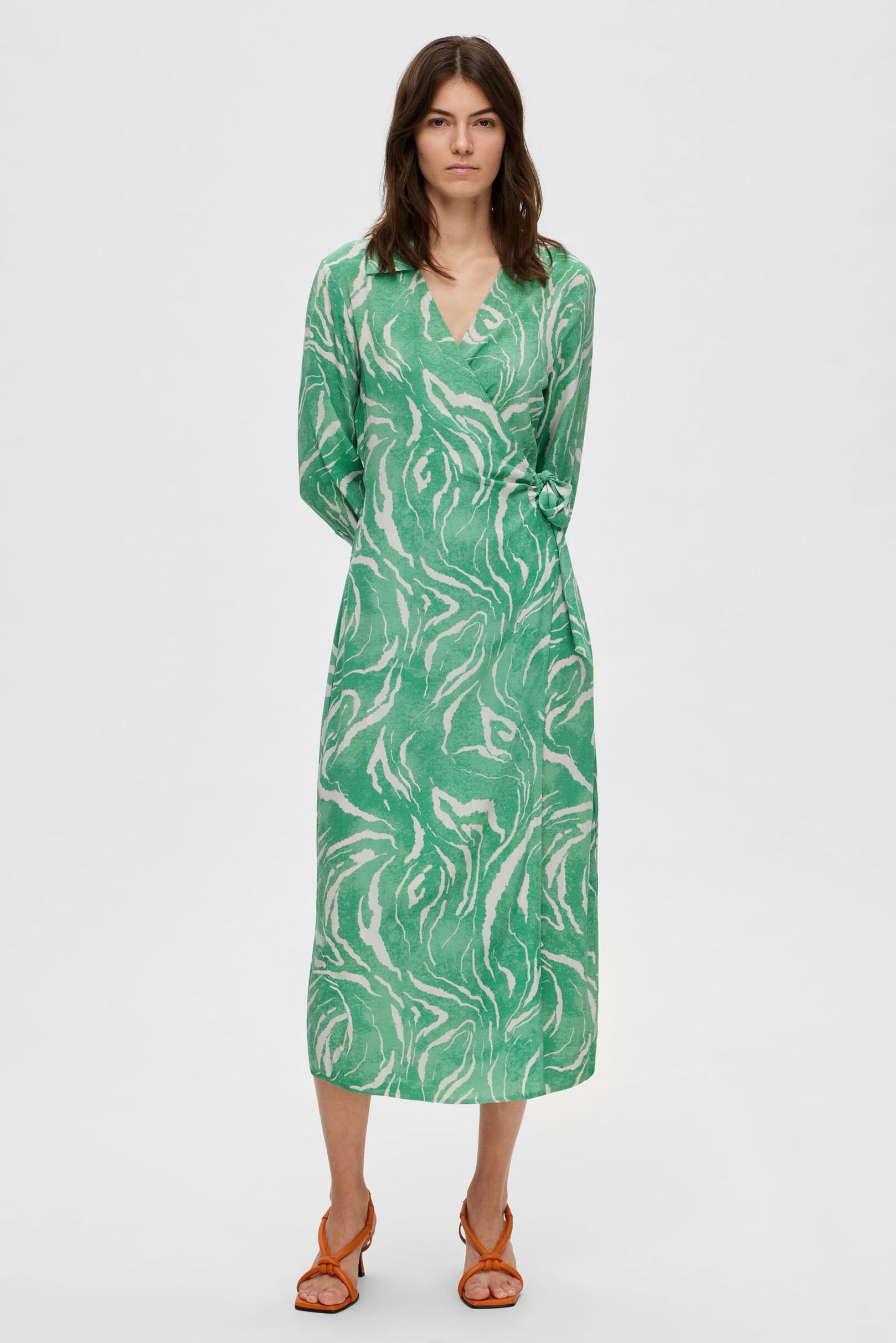 Selected Femme Sirine dress Groen