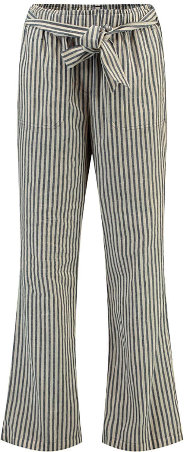Pants W strap stripe Blauw