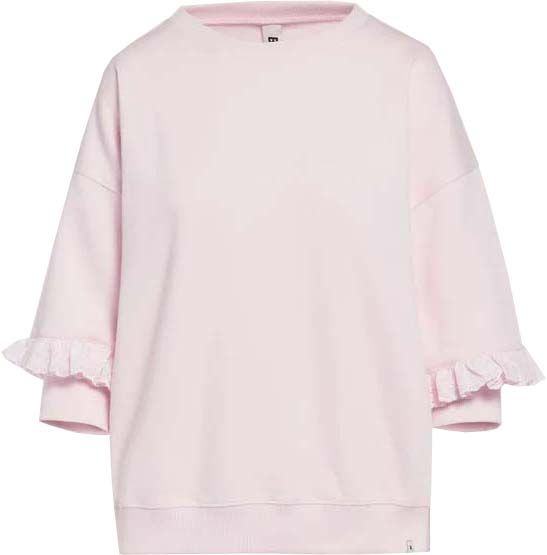 Pullover sweat dubble sleeve Roze
