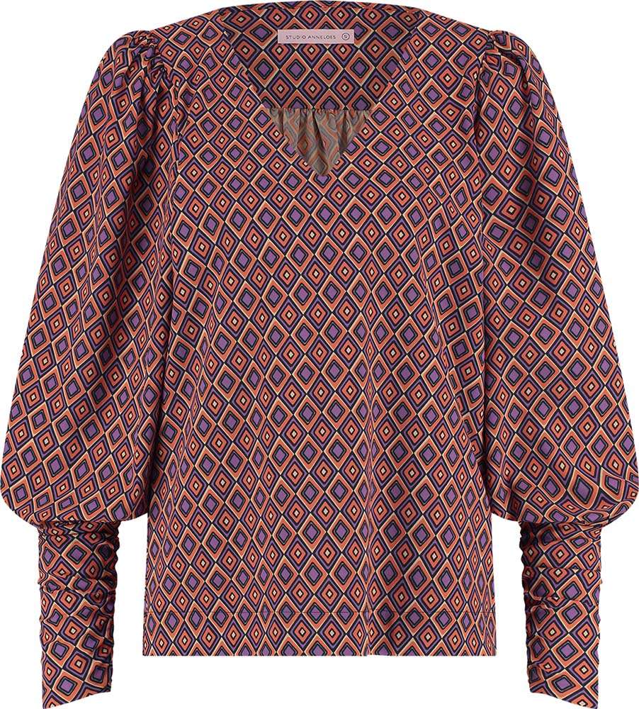 Studio Anneloes Leslie diamond blouse Multi