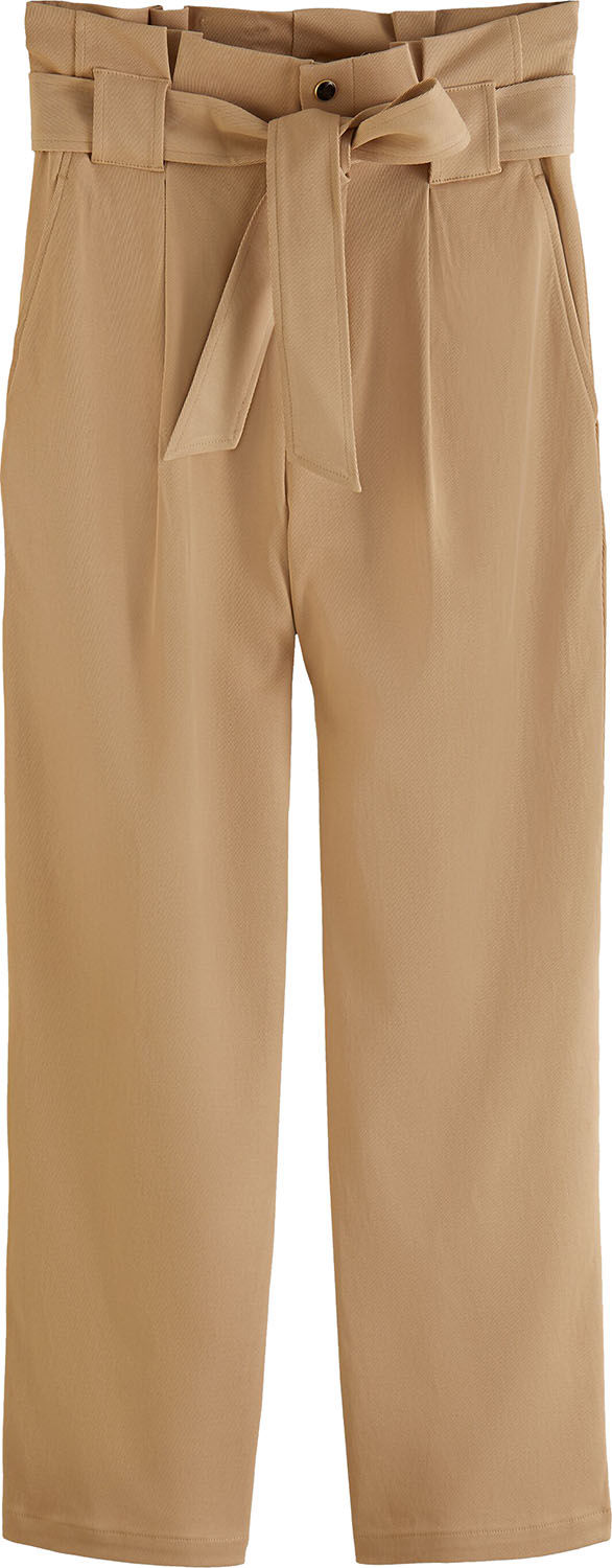 Scotch & Soda Daisy - High rise straight leg pape Beige