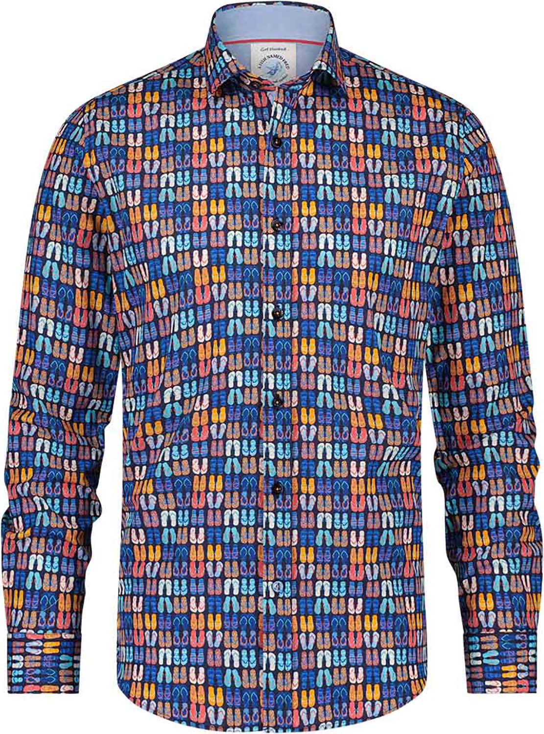 A Fish Named Fred Shirt flipflops Blauw Overhemden Gratis