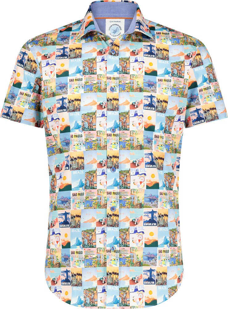 A Fish Named Fred Shirt ss brazil posters Blauw
