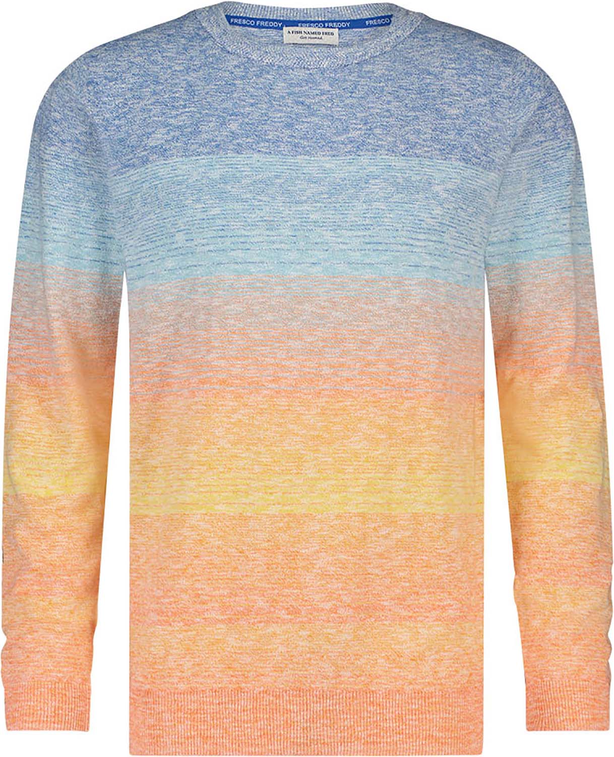 A Fish Named Fred knit pullover blue stripe Multi