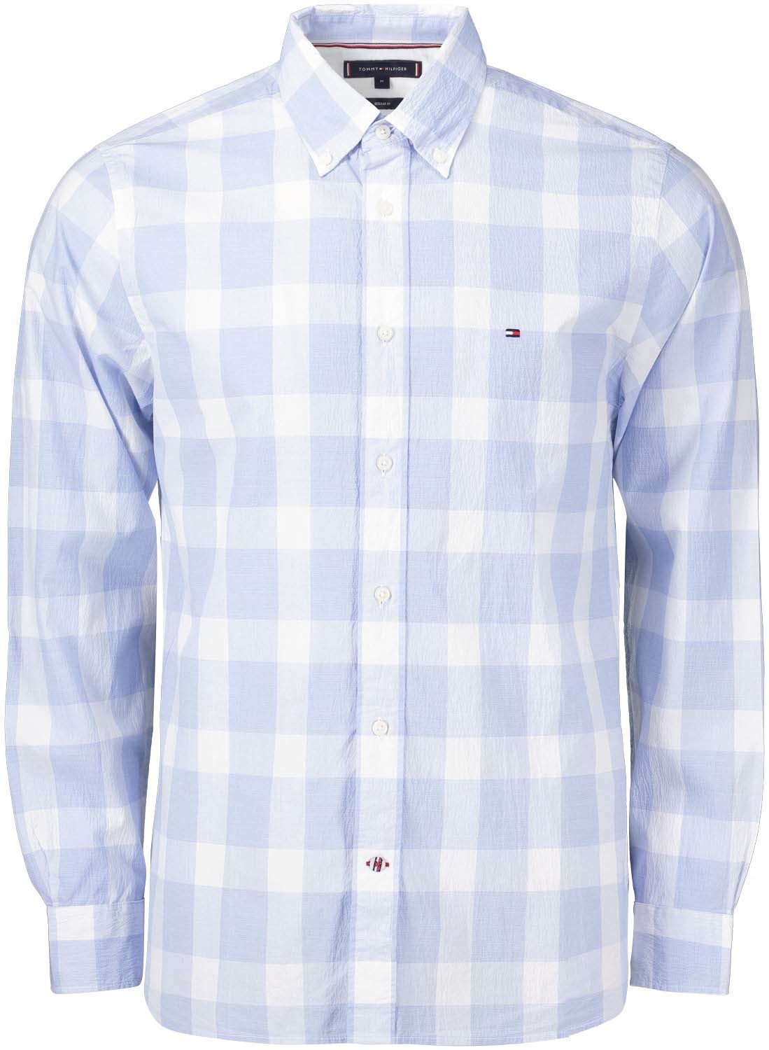 Tommy Hilfiger crinkle large shirt Blauw