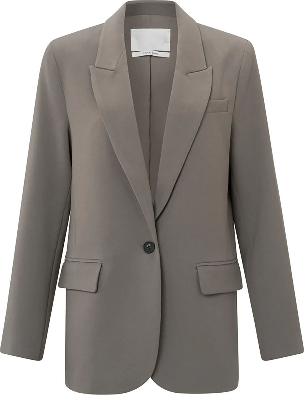 Yaya Woven oversized blazer Bruin