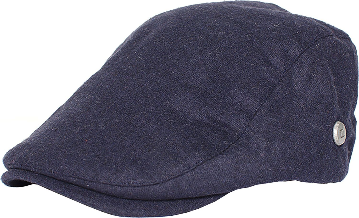 BEPPIE | Flanel uni flatcap Blauw