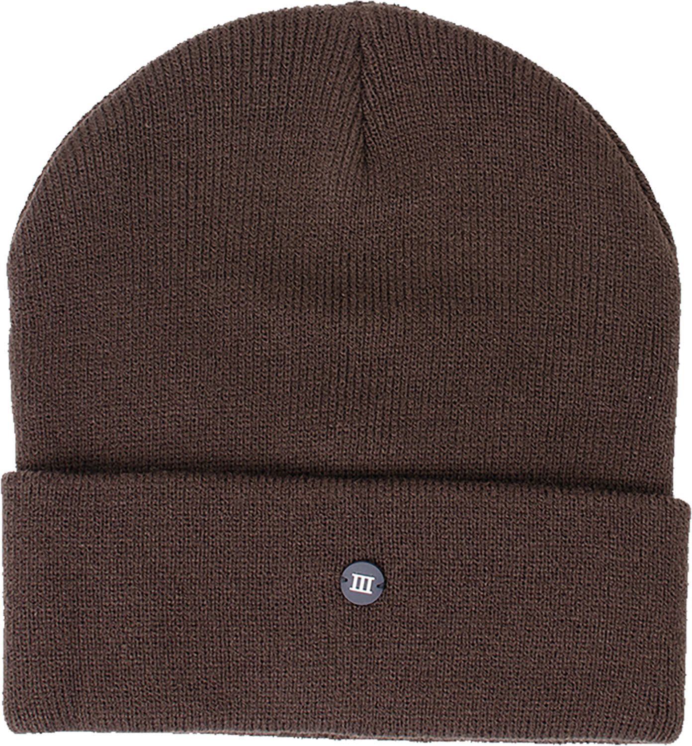 SVEN | Fine knitted hat with rubber logo III Bruin