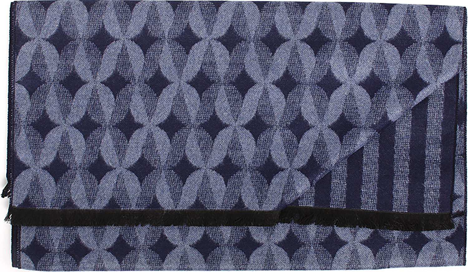 Tresanti BISI | Swirl double face viscose scarf Blauw