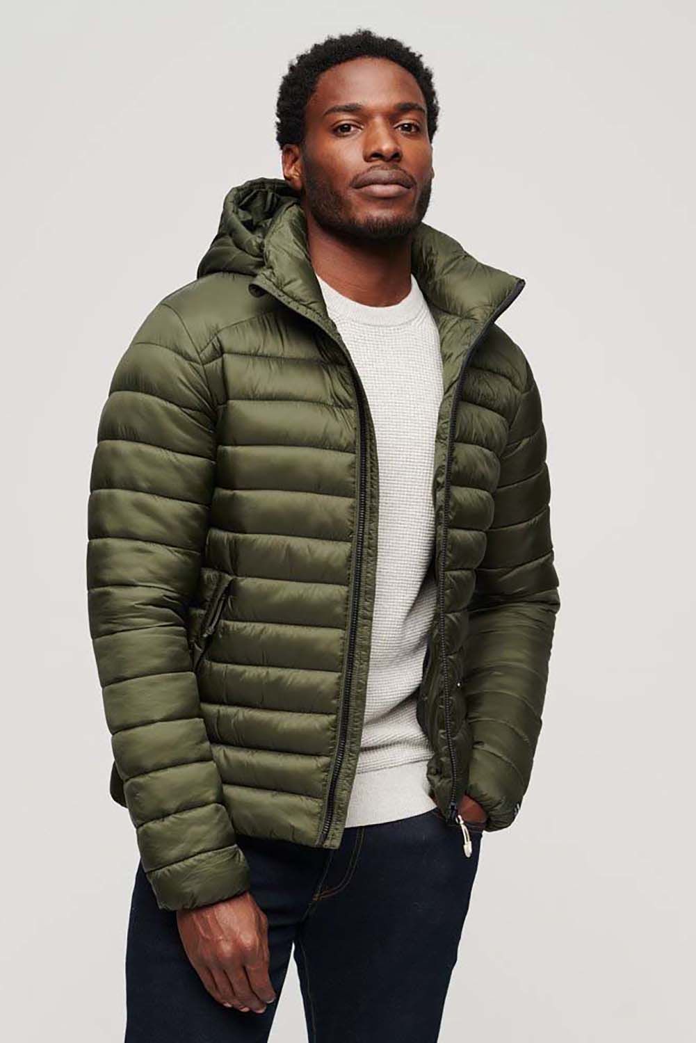 Superdry hooded fuji puffer Groen