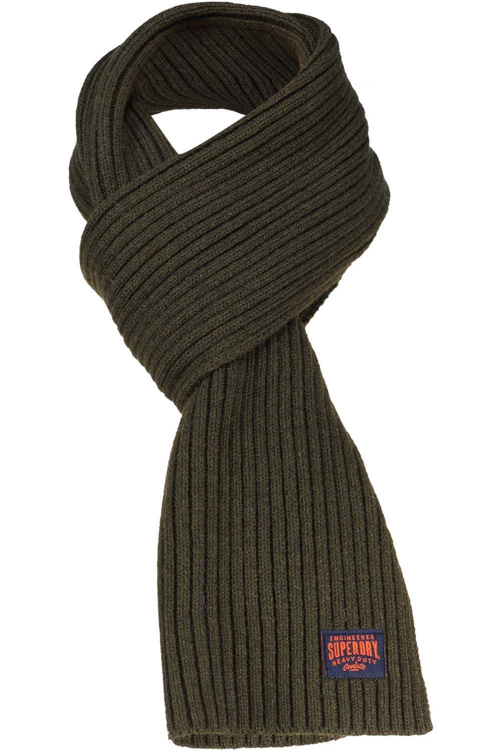 workwear knitted scarf Groen