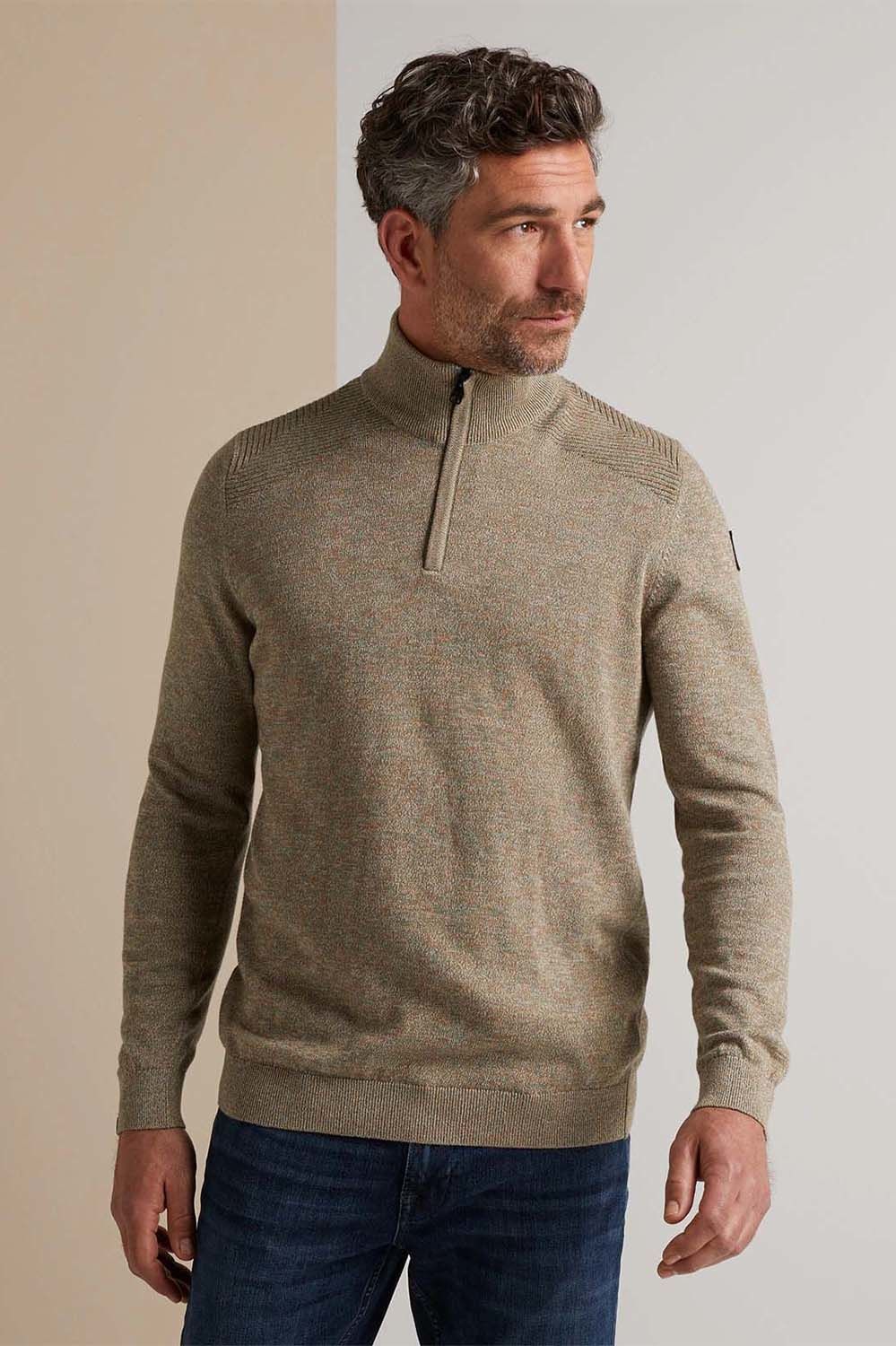 Vanguard Half zip collar cotton multicolour Bruin