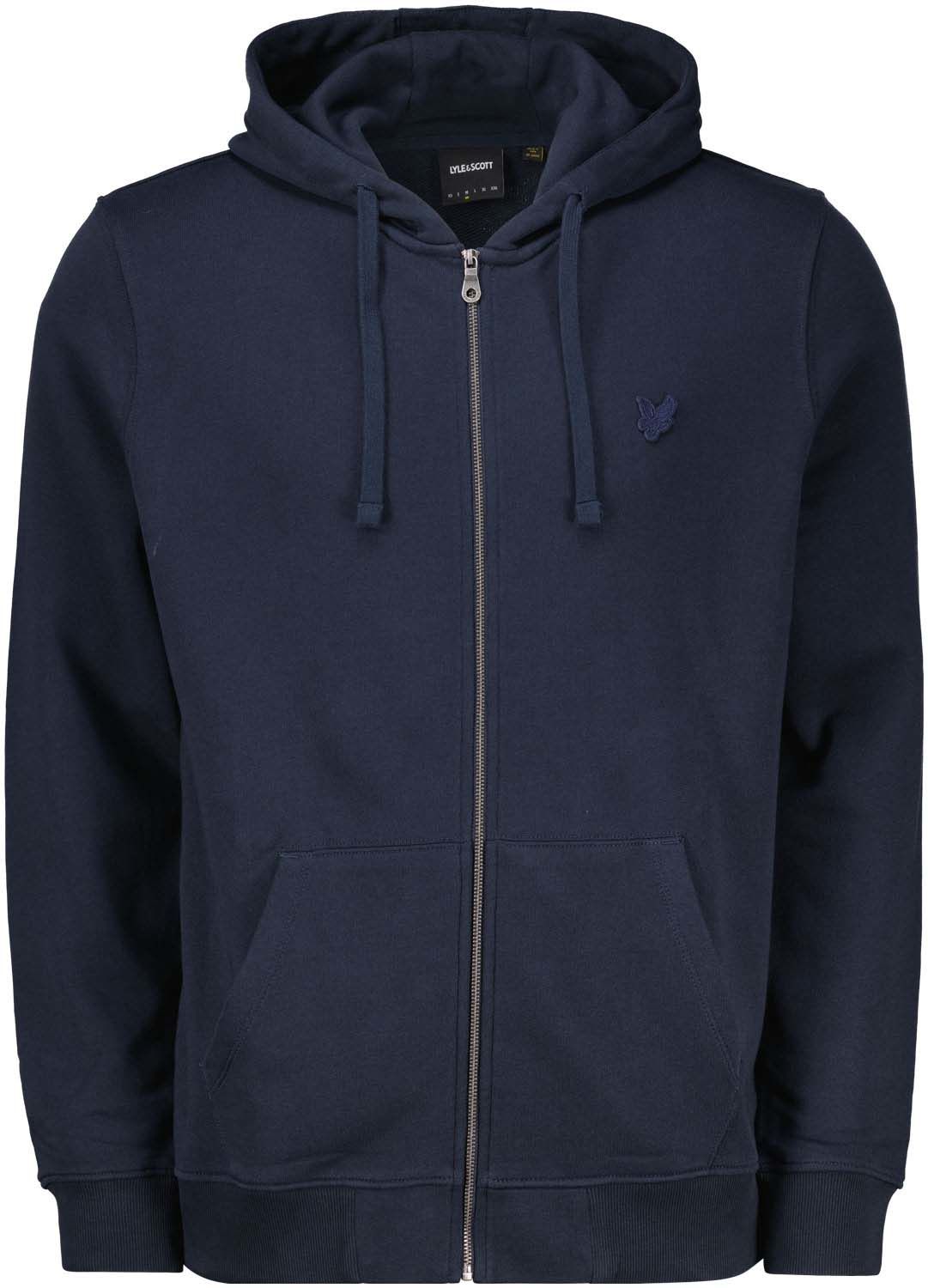 Lyle & Scott tonal eagle zip sweatvest Navy