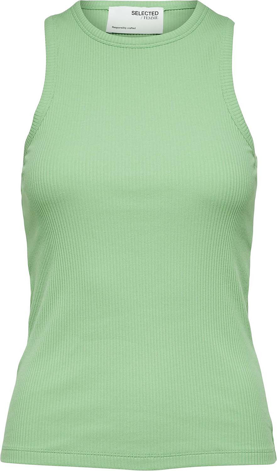 Selected Femme SLFANNA O-NECK TANK TOP Groen