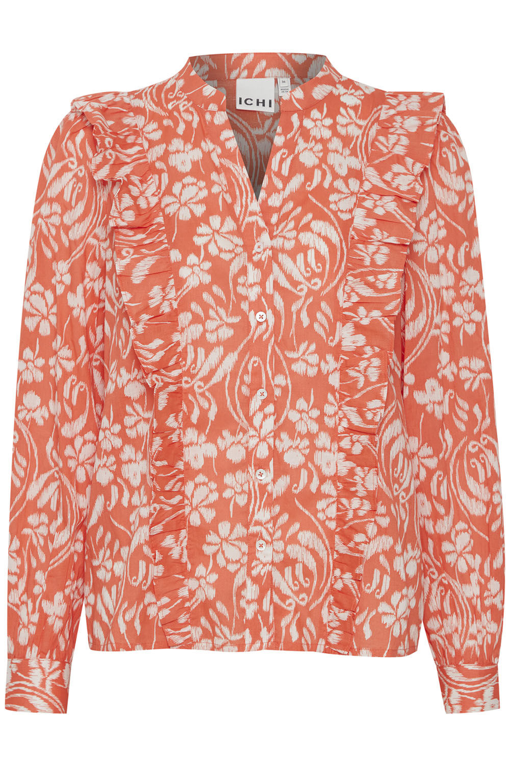 Ichi Blouse Simmi Oranje