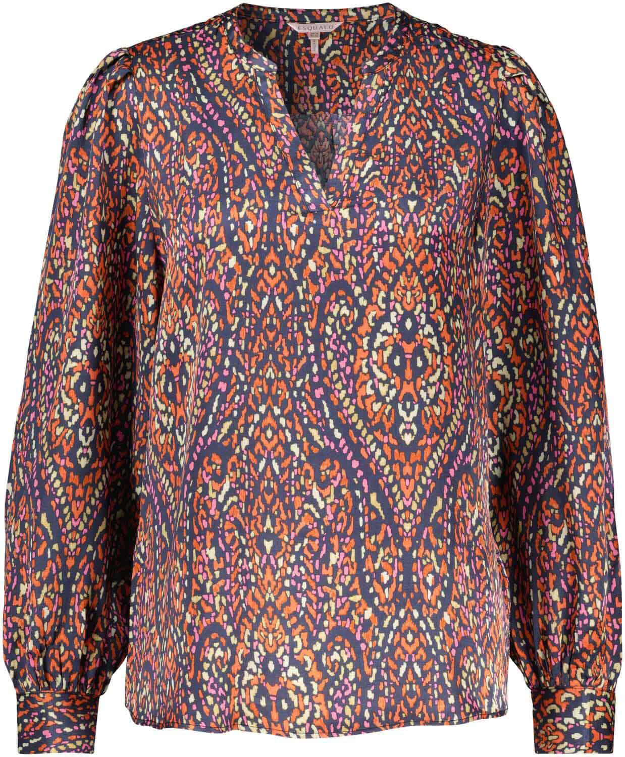 Esqualo Blouse V-neck Rewilding Multi