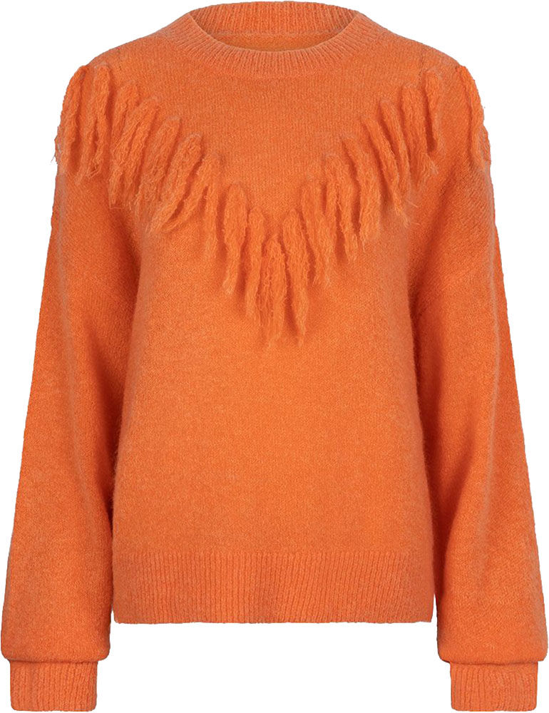 Esqualo Sweater fringes Oranje