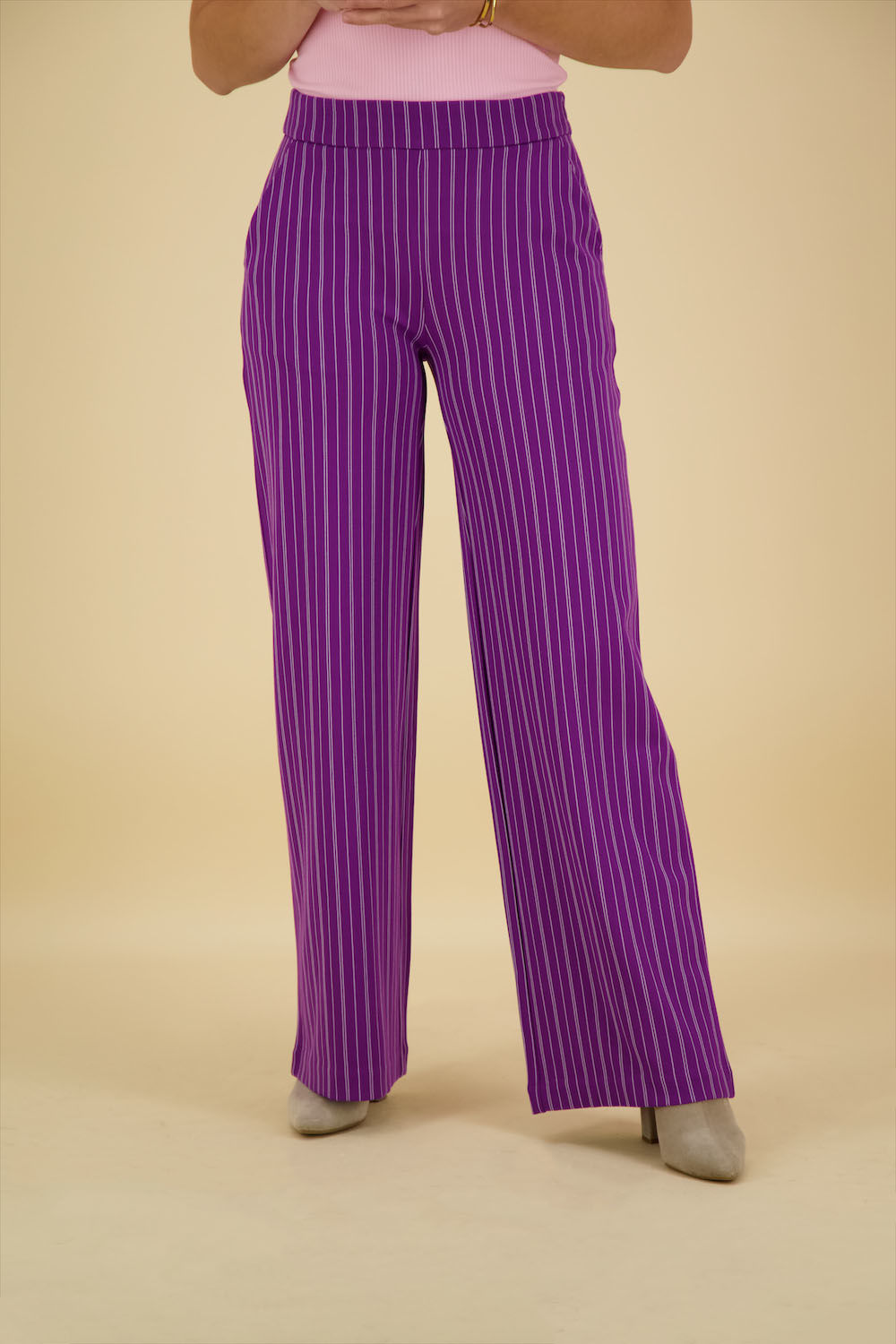 Ichi Pantalon Ruti Wide PA 13 Paars