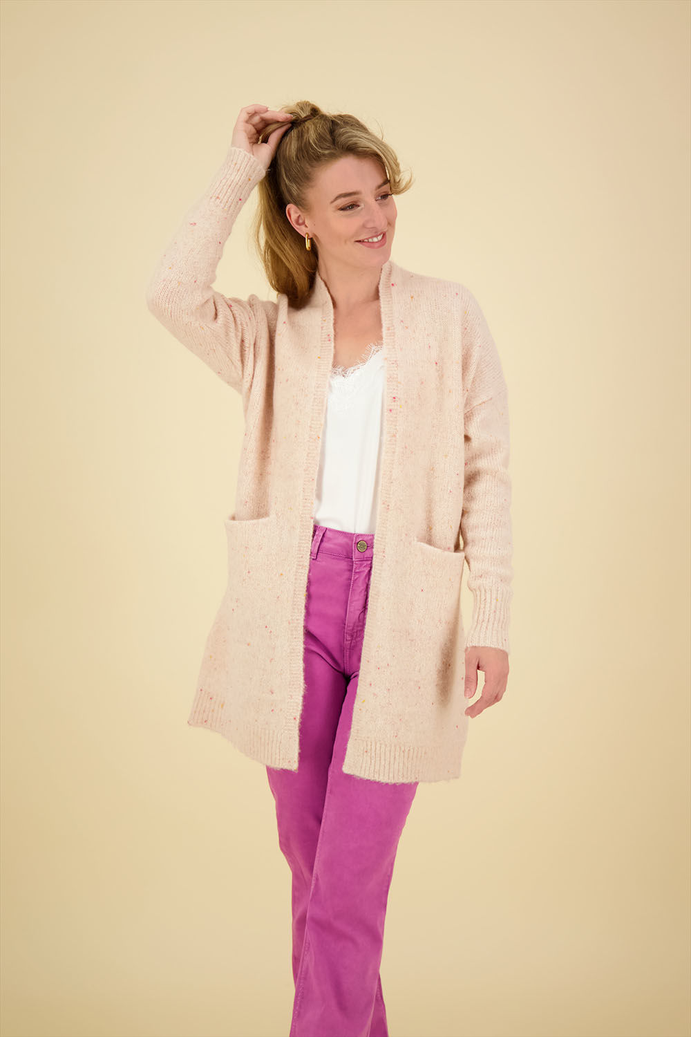 JC Sophie Arnaude cardigan Roze
