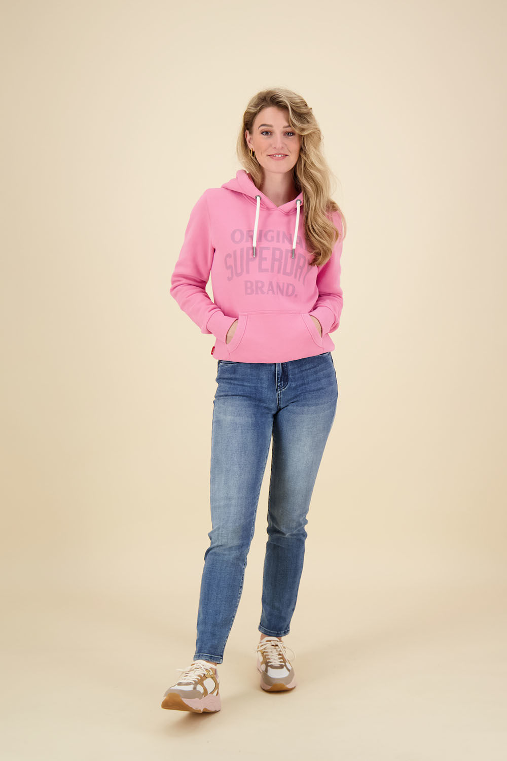 Superdry discount roze hoodie