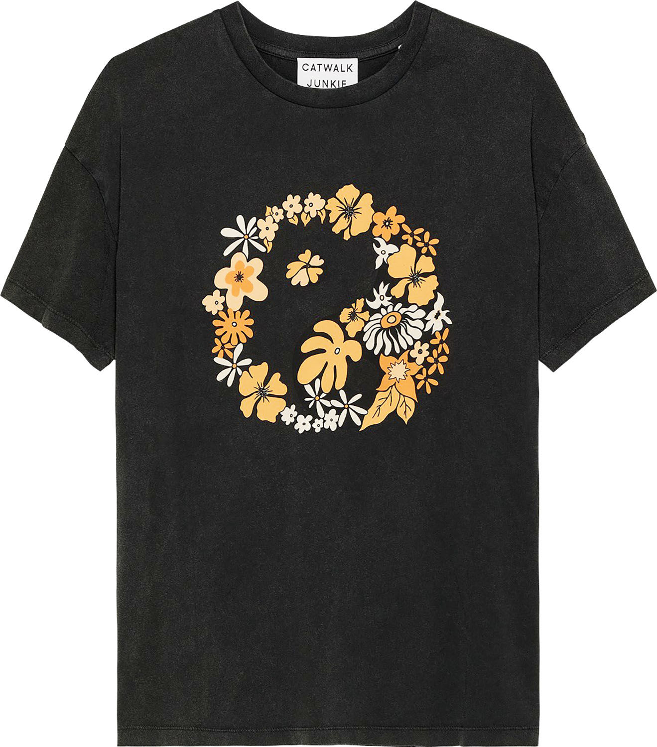 Catwalk Junkie TS YIN YANG FLOWER Grijs