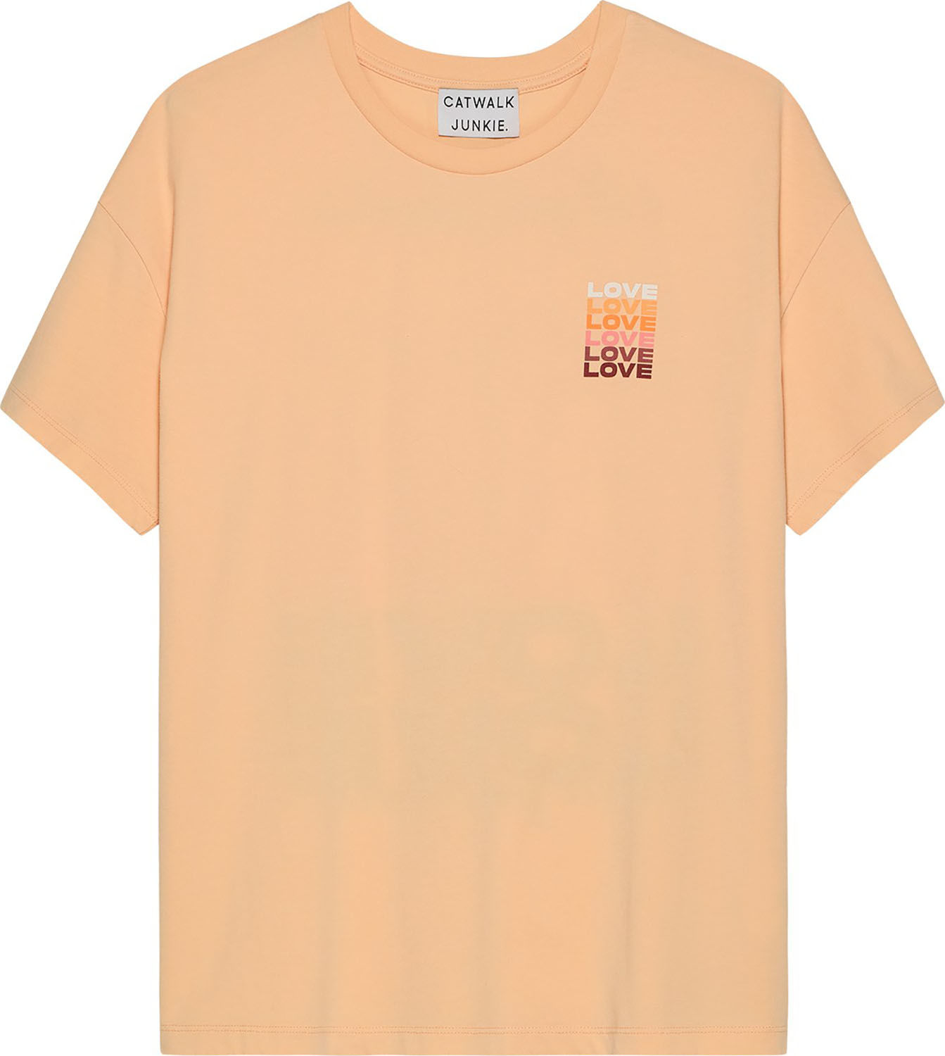 Catwalk Junkie T-shirt Love Love Love Oranje